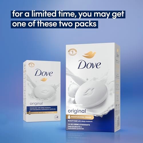 Dove Beauty Bar Soap Original, 6 Bars for Soft, Smooth Skin, with 1/4 Moisturizing Cream, 3.75 oz Each - görsel 4