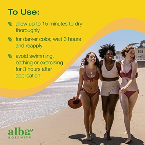 Alba Botanica Gradual Bronzing Moisturizer Sunless Tanner with Vitamin C and Shea Butter, 4 oz - görsel 10