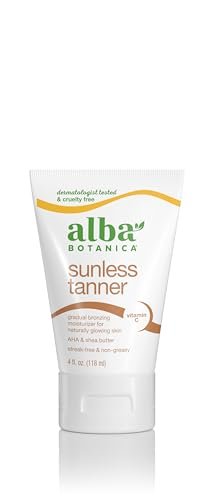 Alba Botanica Gradual Bronzing Moisturizer Sunless Tanner with Vitamin C and Shea Butter, 4 oz - görsel 2