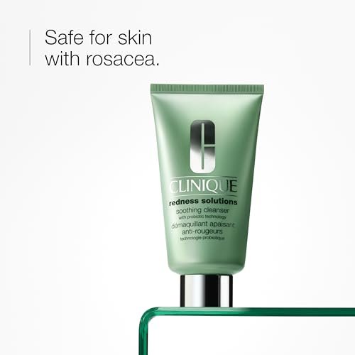 Clinique Redness Solutions Soothing Oil Free Face Cream Cleanser with Probiotic Technology - 5 Fl Oz Avelisse