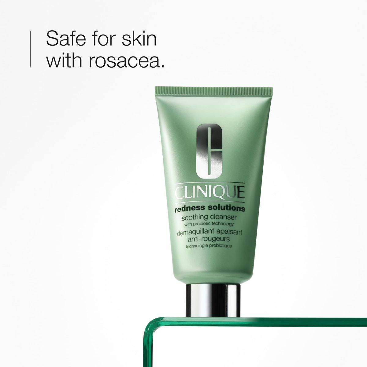 Clinique Redness Solutions Soothing Oil Free Face Cream Cleanser with Probiotic Technology - 5 Fl Oz Avelisse