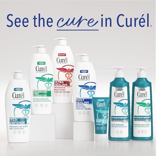 Curel Fragrance Free Comforting Body Lotion, Unscented Dry Skin Moisturizer for Sensitive Skin, with Advanced Ceramide Complex, Repairs Moisture Barrier, 20 oz - görsel 14