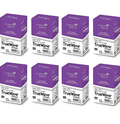 Graham Beauty Salon Truewave Jumbo End Paper 1000 Count – Professional Hair Wraps