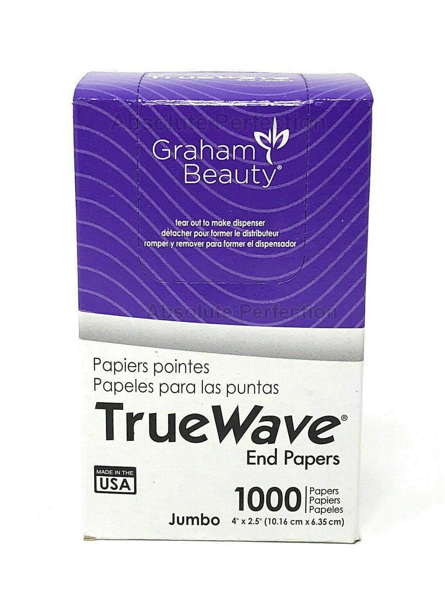 Graham Beauty Salon Truewave Jumbo End Paper 1000 Count – Professional Hair Wraps - görsel 3