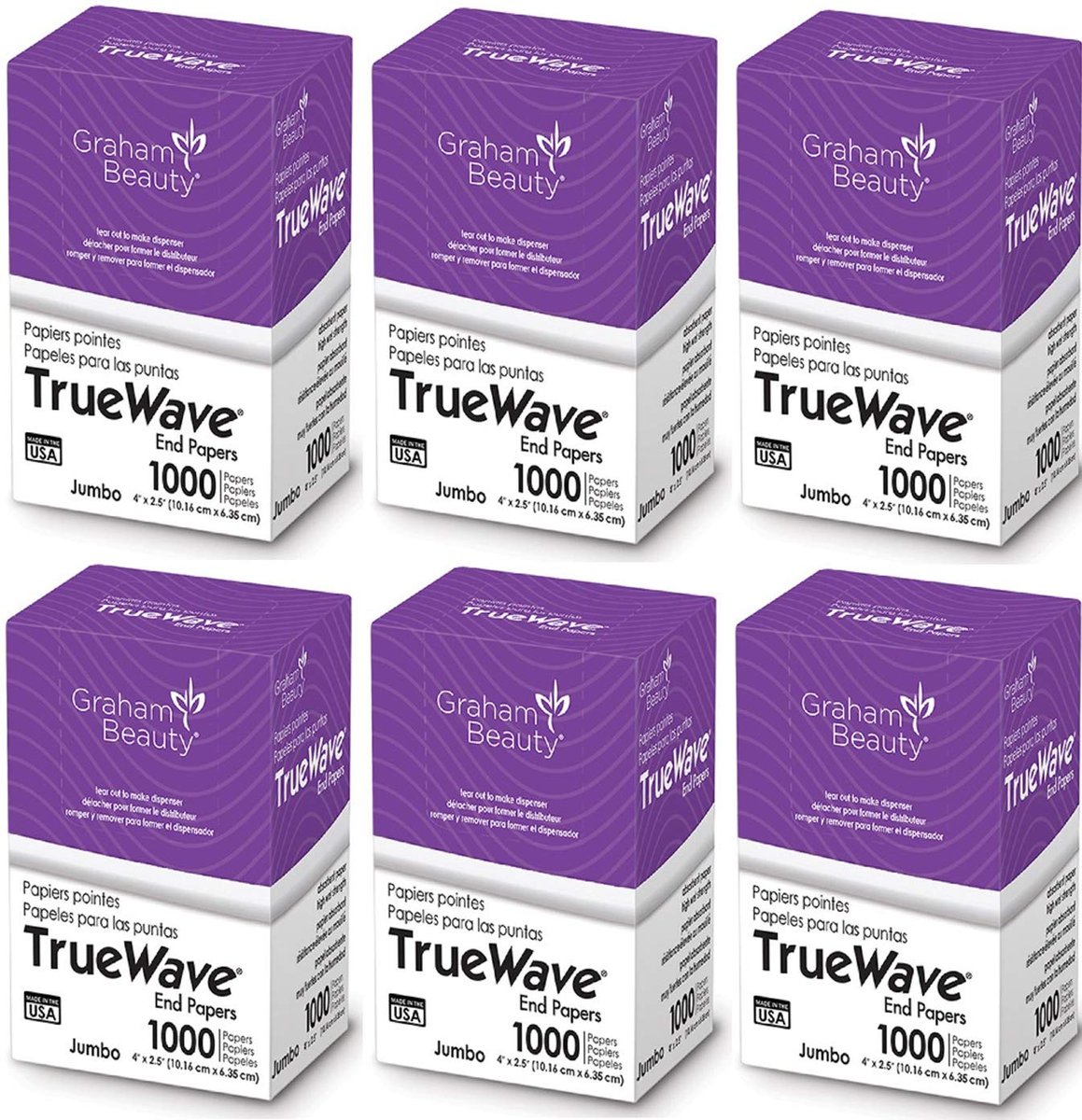 Graham Beauty Salon Truewave Jumbo End Paper 1000 Count – Professional Hair Wraps - görsel 7