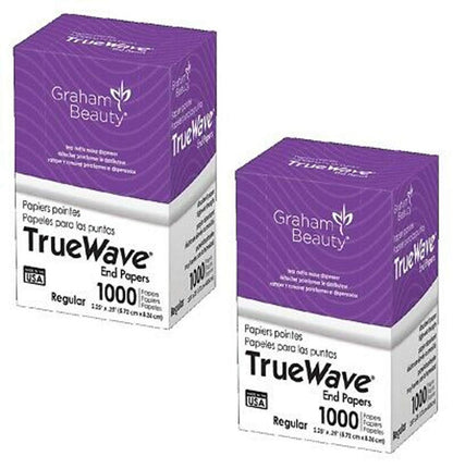 Graham Beauty Salon Truewave Jumbo End Paper 1000 Count – Professional Hair Wraps
