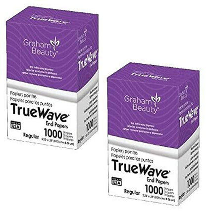 Graham Beauty Salon Truewave Jumbo End Paper 1000 Count – Professional Hair Wraps