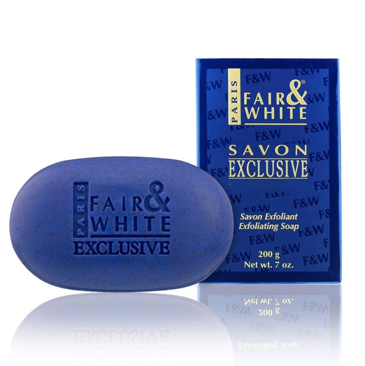 FAIR & WHITE Exclusive Exfoliating Soap 200g / 7oz - Moisturizing Bar Soap for Face and Body Avelisse