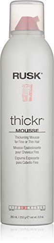 RUSK Thickr Thickening Mousse Foam - Volumizing Hair Mousse for Fine Hair, 8.8 oz