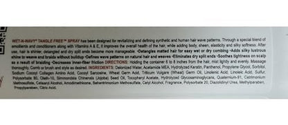 Wet N Wavy Vitamin E Leave-in Conditioner 12 oz – Moisturizing & Detangling Hair Treatment Avelisse