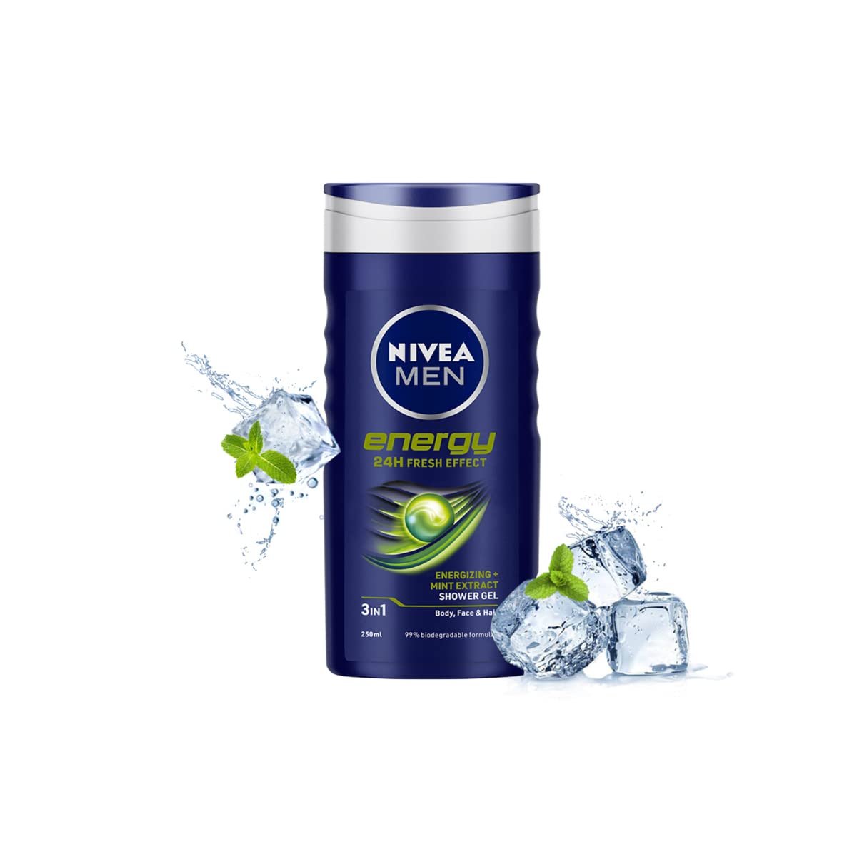 NIVEA MEN Energy Shower Gel, 250ml (8.45 Fl Oz) - Invigorating Body Wash - görsel 3
