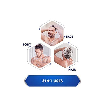 NIVEA MEN Energy Shower Gel, 250ml (8.45 Fl Oz) - Invigorating Body Wash