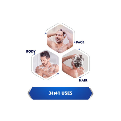 NIVEA MEN Energy Shower Gel, 250ml (8.45 Fl Oz) - Invigorating Body Wash