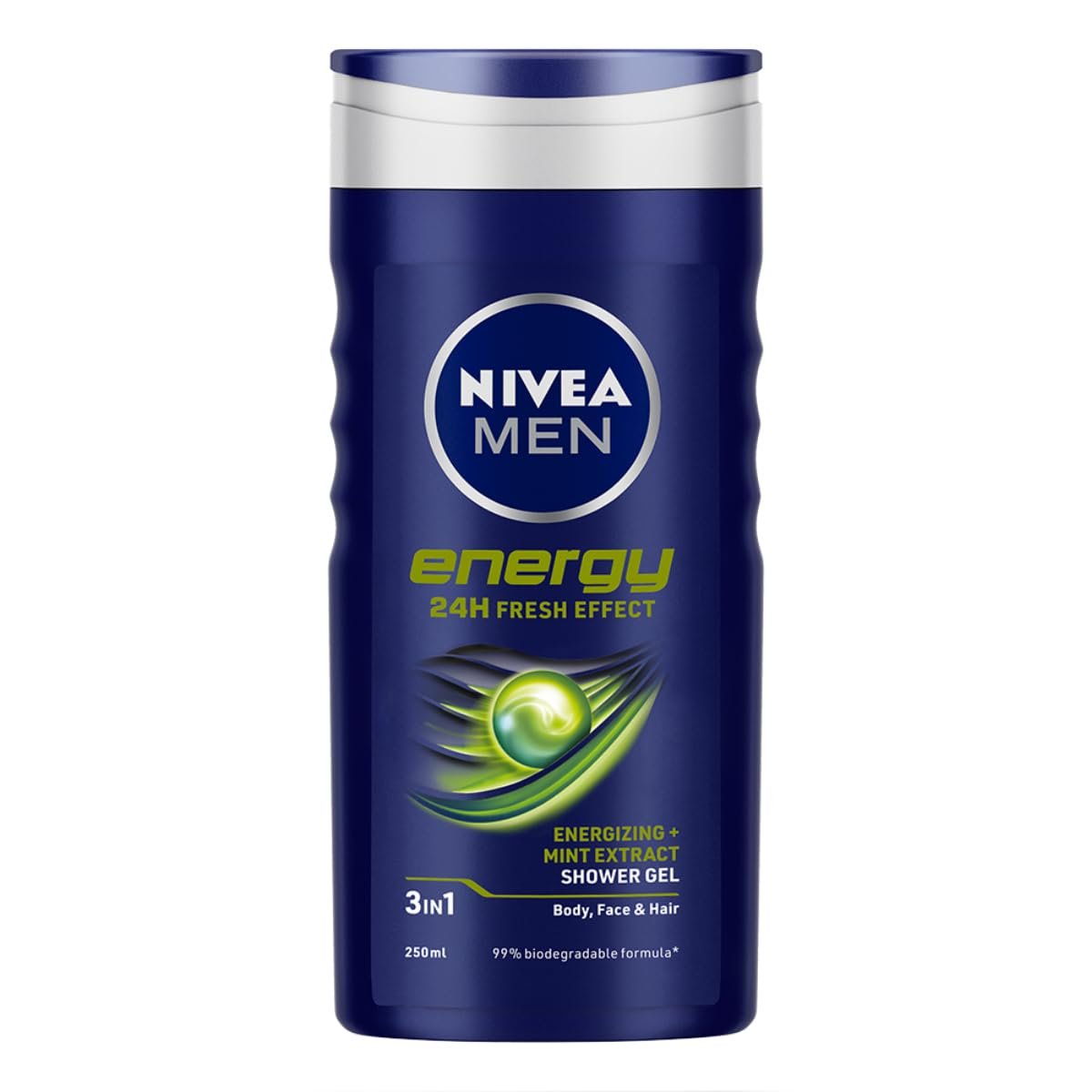 NIVEA MEN Energy Shower Gel, 250ml (8.45 Fl Oz) - Invigorating Body Wash - görsel 1