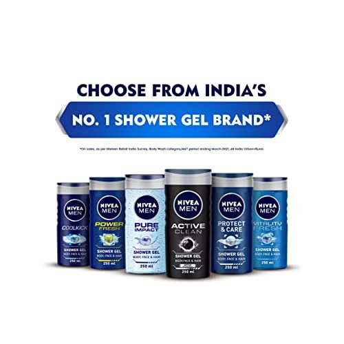 NIVEA MEN Energy Shower Gel, 250ml (8.45 Fl Oz) - Invigorating Body Wash - görsel 12