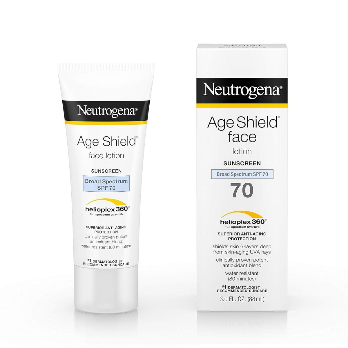 Neutrogena Age Shield Face Lotion Sunscreen Broad Spectrum SPF 70 - 3 fl. oz Avelisse