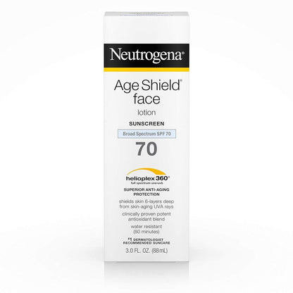Neutrogena Age Shield Face Lotion Sunscreen Broad Spectrum SPF 70 - 3 fl. oz Avelisse