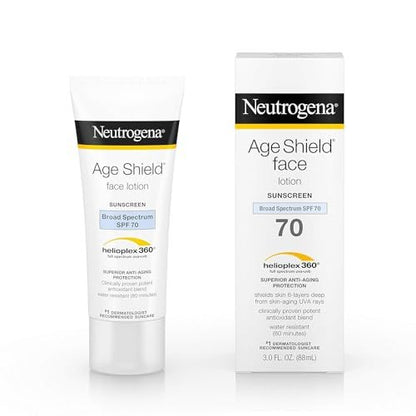 Neutrogena Age Shield Face Lotion Sunscreen Broad Spectrum SPF 70 - 3 fl. oz Avelisse