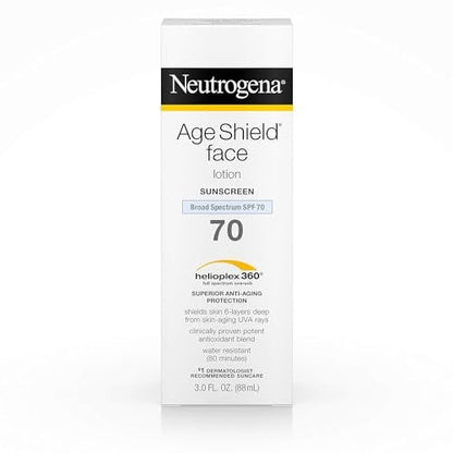 Neutrogena Age Shield Face Lotion Sunscreen Broad Spectrum SPF 70 - 3 fl. oz Avelisse