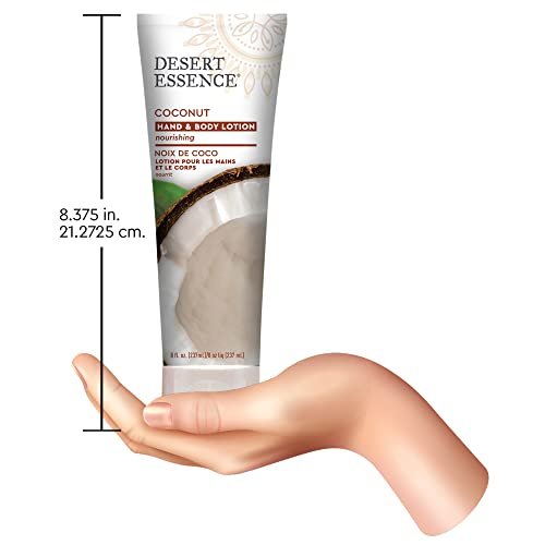 Desert Essence Organic Coconut Hand and Body Lotion - 8 fl oz | Moisturizing & Nourishing - görsel 13