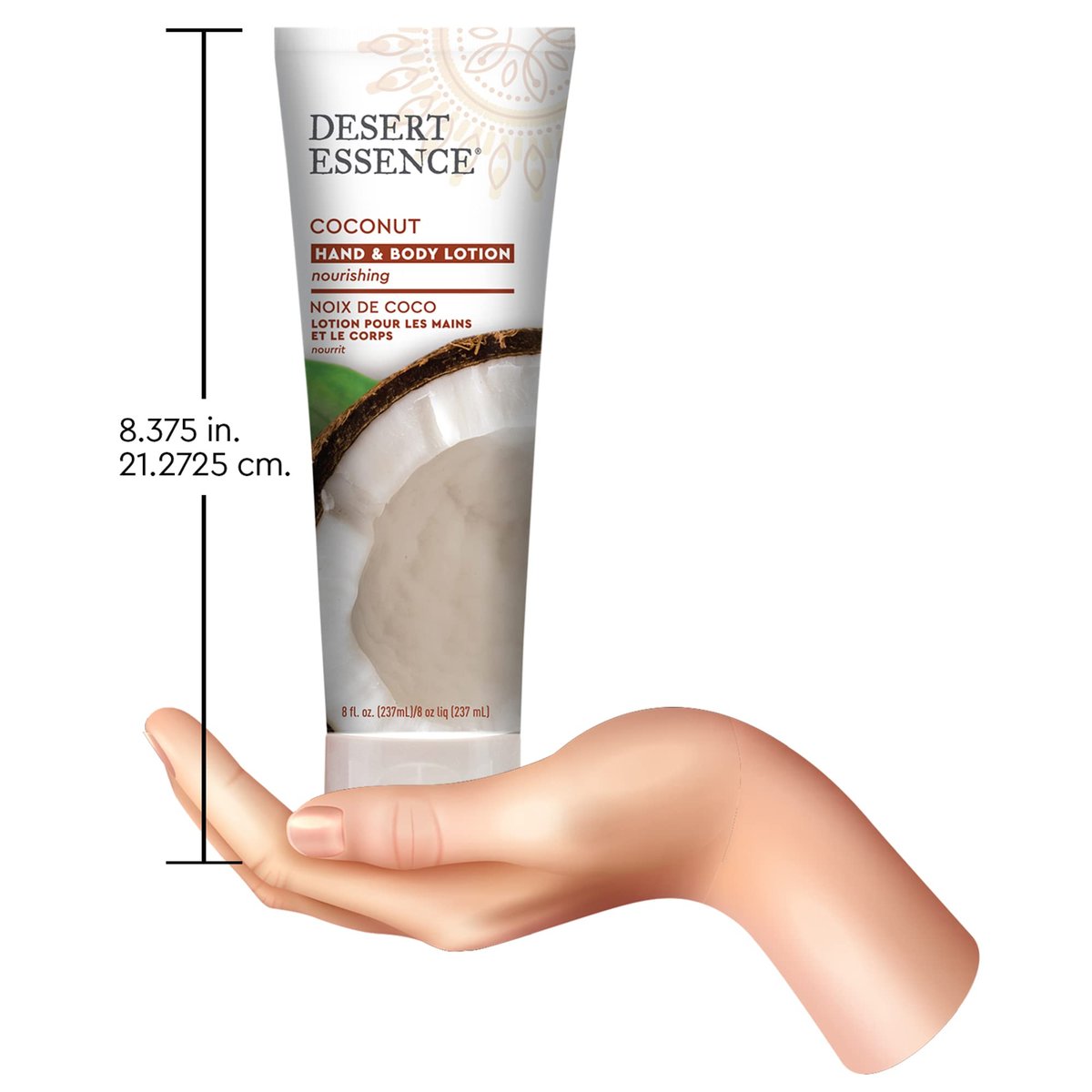 Desert Essence Organic Coconut Hand and Body Lotion - 8 fl oz | Moisturizing & Nourishing - görsel 14