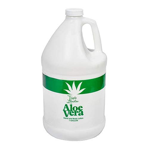 Triple Lanolin Aloe Vera Soothing Lotion - 128 Fl Oz, All Skin Types, Moisturizing & Hydrating Avelisse