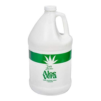 Triple Lanolin Aloe Vera Soothing Lotion - 128 Fl Oz, All Skin Types, Moisturizing & Hydrating Avelisse