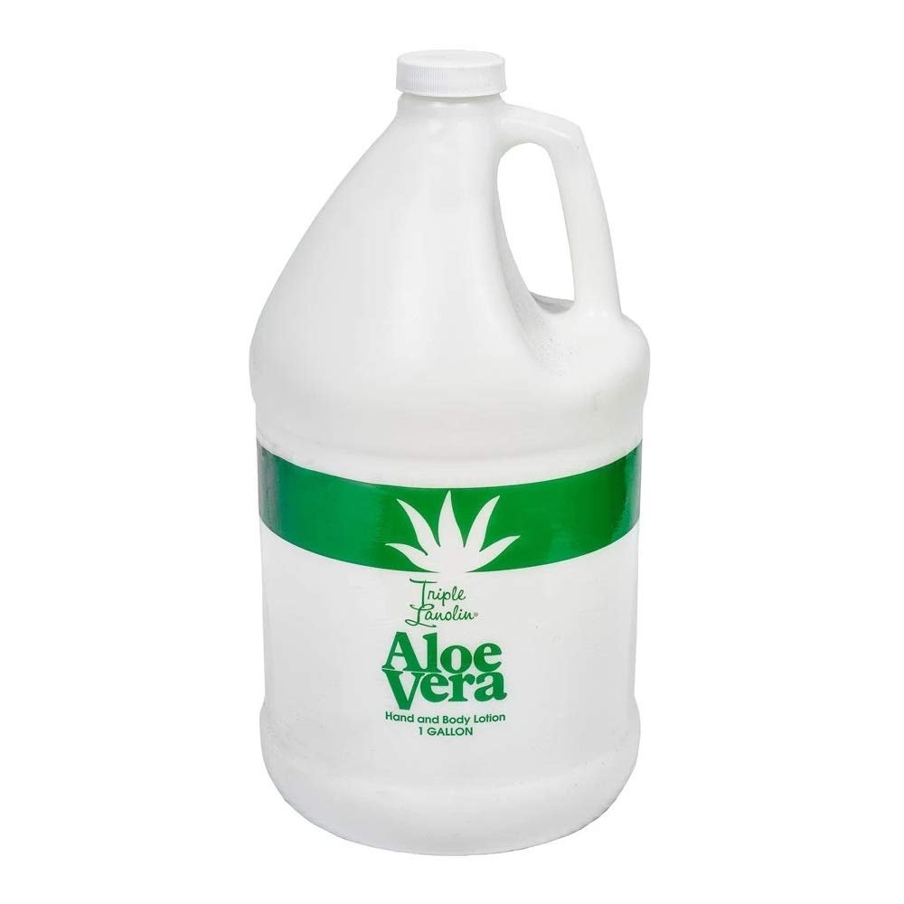Triple Lanolin Aloe Vera Soothing Lotion - 128 Fl Oz, All Skin Types, Moisturizing & Hydrating Avelisse