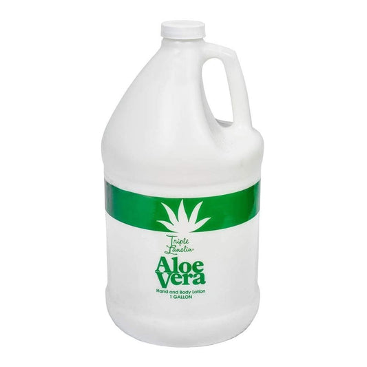 Triple Lanolin Aloe Vera Soothing Lotion - 128 Fl Oz, All Skin Types, Moisturizing & Hydrating Avelisse