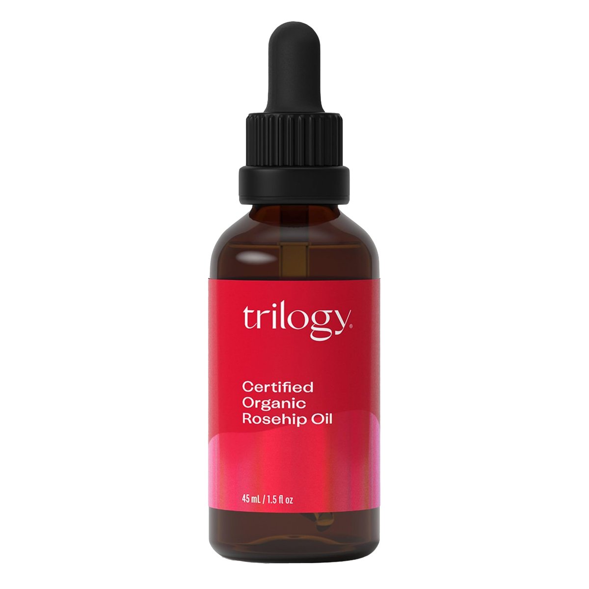 Trilogy Certified Organic Rosehip Oil - Pure Cold-Pressed Rosehip Seed Oil for Scars, Stretch Marks, Fine Lines & Wrinkles - With Omega 3, 6 & 9 for All Skin Types, USDA Certified, 1.52 oz Avelisse