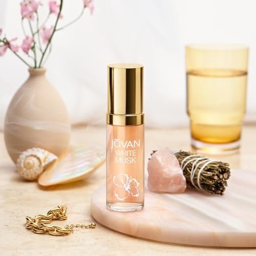 Jovan White Musk for Women Eau de Cologne Spray, 2 fl oz - Notes of Jasmine, Musk, and Amber, Long Lasting Everyday Fragrance Avelisse