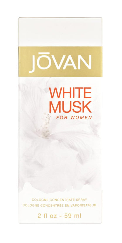 Jovan White Musk for Women Eau de Cologne Spray, 2 fl oz - Notes of Jasmine, Musk, and Amber, Long Lasting Everyday Fragrance Avelisse