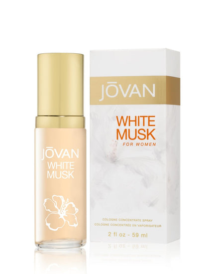 Jovan White Musk for Women Eau de Cologne Spray, 2 fl oz - Notes of Jasmine, Musk, and Amber, Long Lasting Everyday Fragrance Avelisse