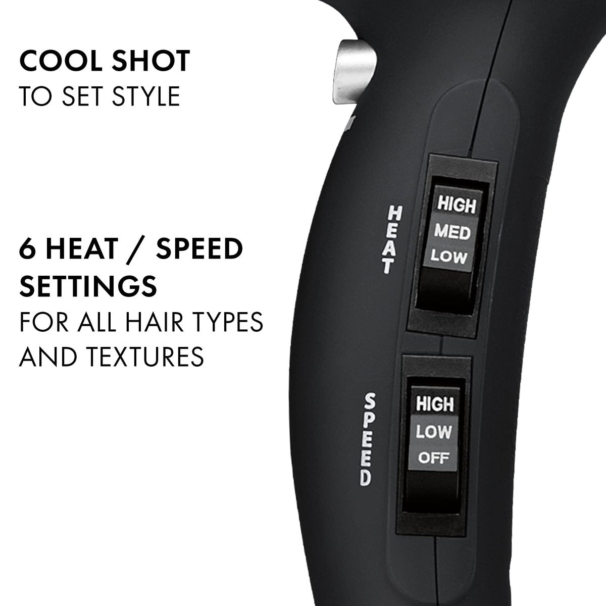 Hot Tools Pro Artist 1875W Turbo Ionic Hair Dryer – Smooth, Frizz-Free Blowouts (Black/Silver) Avelisse