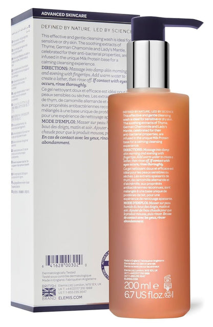 ELEMIS Sensitive Cleansing Wash - Gentle Facial Cleanser for Sensitive Skin, 6.76 Fl Oz Avelisse