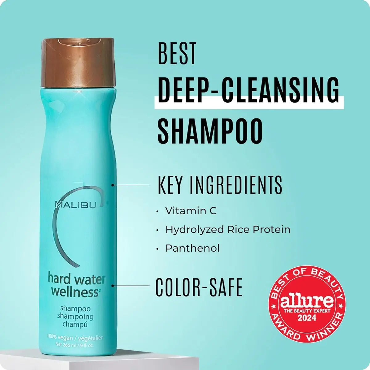 Malibu C Hard Water Wellness Remedy - Hard Water Shampoo, Conditioner & Hair Mask Packets for Removing Deposits and Impurities - Hydrating Hair Care Set (6 Ct) Avelisse