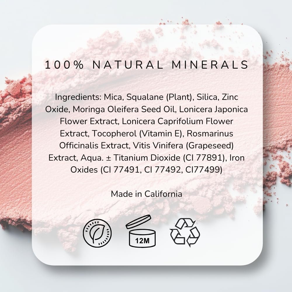 Emani Blush & Bronzer - Natural Mineral Pressed Bronzer for Face - Radiant Skin Blush for Sun Kissed Glow (Malibu) - görsel 11
