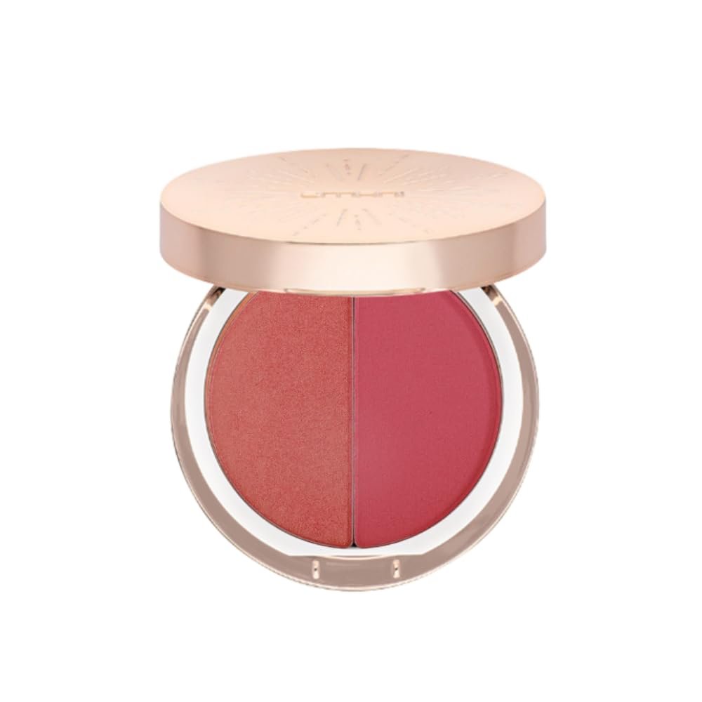 Emani Blush & Bronzer - Natural Mineral Pressed Bronzer for Face - Radiant Skin Blush for Sun Kissed Glow (Malibu) - görsel 1