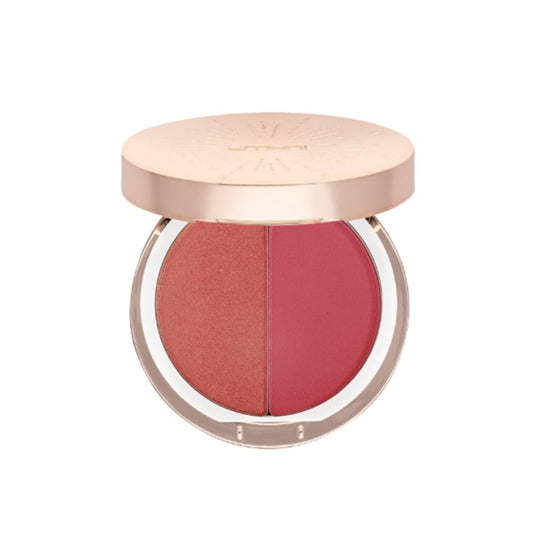 Emani Blush & Bronzer - Natural Mineral Pressed Bronzer for Face - Radiant Skin Blush for Sun Kissed Glow (Malibu)