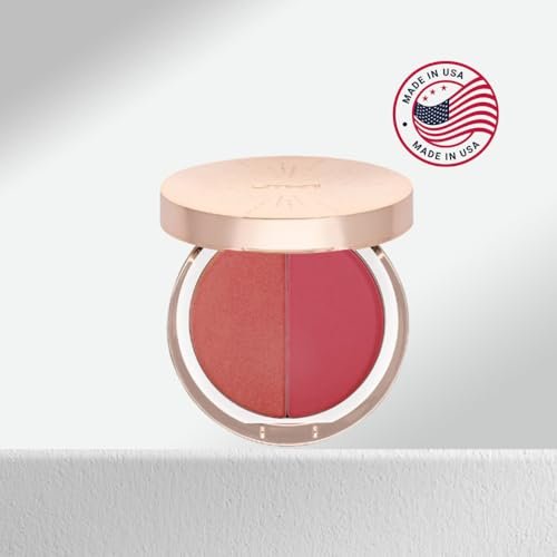Emani Blush & Bronzer - Natural Mineral Pressed Bronzer for Face - Radiant Skin Blush for Sun Kissed Glow (Malibu) - görsel 8