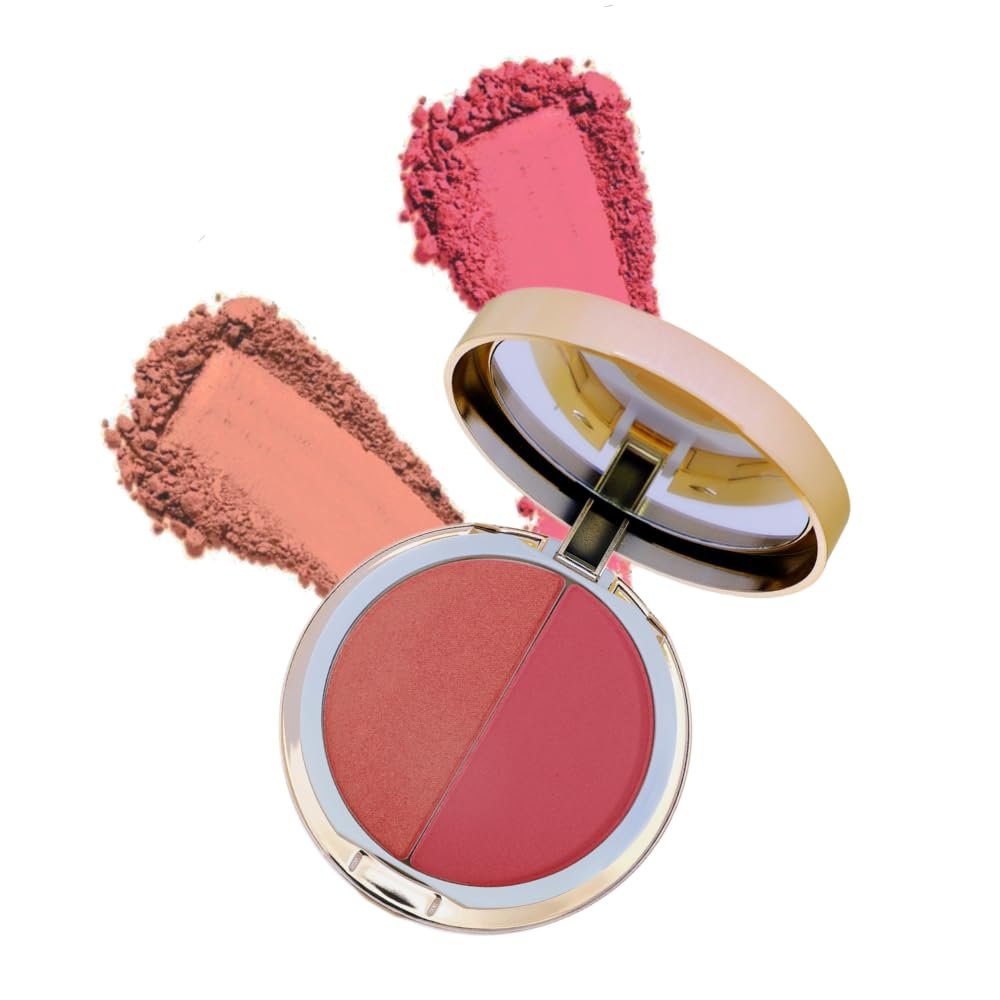 Emani Blush & Bronzer - Natural Mineral Pressed Bronzer for Face - Radiant Skin Blush for Sun Kissed Glow (Malibu) - görsel 3