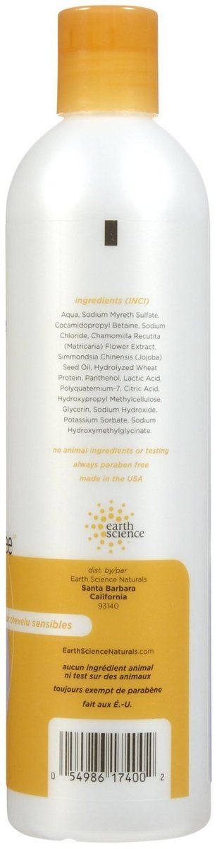 Earth Science Fragrance Free Shampoo for Sensitive Hair & Scalp - 12 oz Avelisse