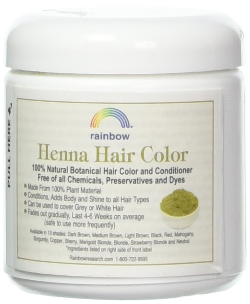 Rainbow Research Henna Hair Color and Conditioner, Persian Brown Chestnut, 4 oz - görsel 4