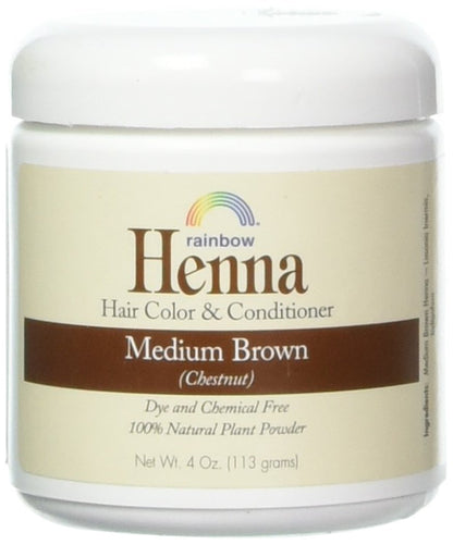 Rainbow Research Henna Hair Color and Conditioner, Persian Brown Chestnut, 4 oz