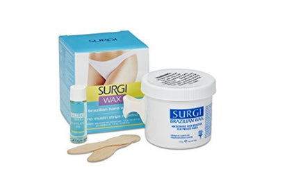 Surgiwax Brazilian Hard Wax Waxing Kit for Private Parts, 4 Ounce Boxes (Pack of 3) Avelisse
