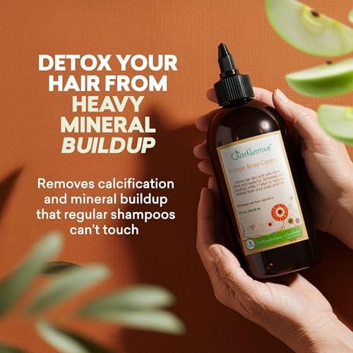 Just Nutritive Apple Cider Vinegar Rinse Cleanser for Gray Hair - Clarifying Shampoo Removes Hard Water Buildup, Brassiness & Yellowing, Sulfate-Free, 8 oz Avelisse