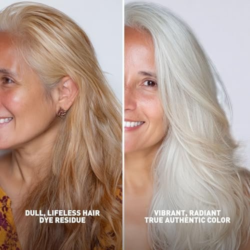 Just Nutritive Apple Cider Vinegar Rinse Cleanser for Gray Hair - Clarifying Shampoo Removes Hard Water Buildup, Brassiness & Yellowing, Sulfate-Free, 8 oz Avelisse
