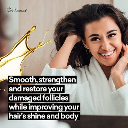 Just Nutritive Hair Loss Shampoo for Thinning Hair - Saw Palmetto, Nettle Root, Rosemary Oil - Scalp Stimulating, Sulfate Free for Men and Women - 16 oz Avelisse