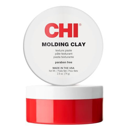 CHI Molding Clay Texture Hair Paste - Styling Product for Volume, Texture & Body, Paraben & Gluten-Free, 2.6 oz Avelisse