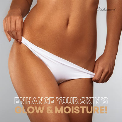 Just Nutritive Tanning Accelerator Body Oil – Natural Tan Enhancer with Hazelnut, Avocado, Walnut & Vitamin E, Deep Moisture, No Fillers, No Water, Made in USA, 8 oz Avelisse